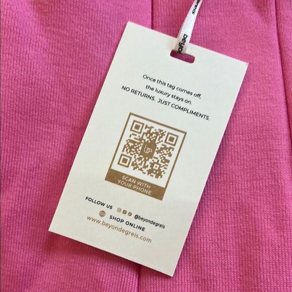 NWT Beyond Egreis Dress Pink Sleeveless Dress Flare Bodice Medium - Picture 8 of 11